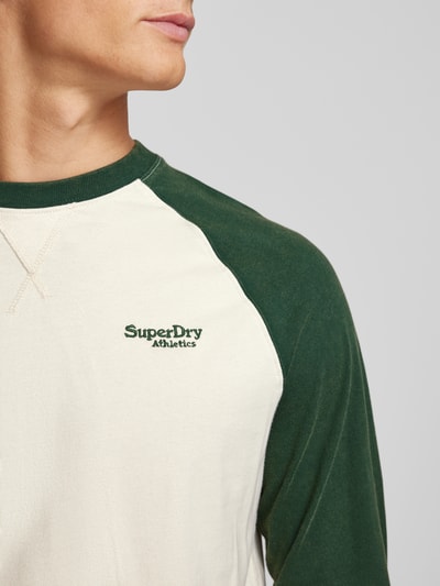 Superdry Longsleeve mit Label-Stitching Offwhite 3