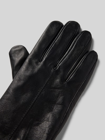 FI.NE Slim Fit Handschuhe aus echtem Lammnappa Black 3