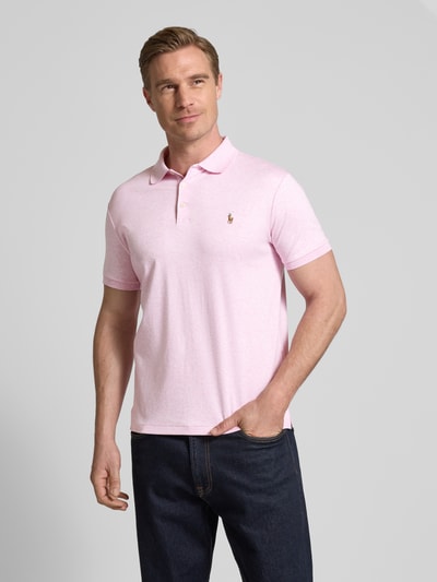 Polo Ralph Lauren Poloshirt mit Label-Stitching Pink 4