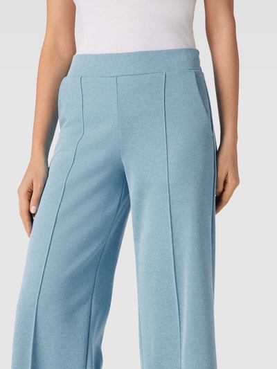 ICHI Stoffhose mit Strukturmuster Modell 'KATE' Blau 3