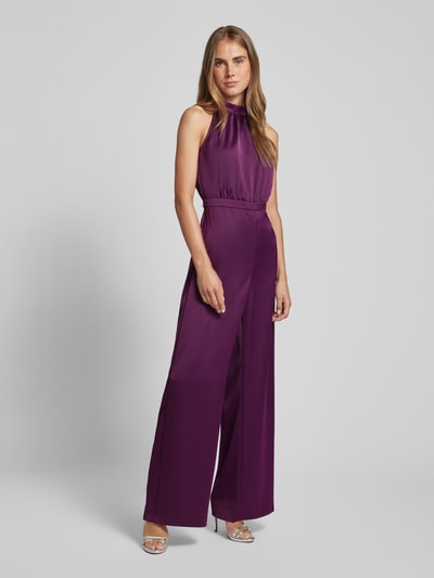 MAX&Co. Jumpsuit met halter, model 'Farsetto' Aubergine - 1