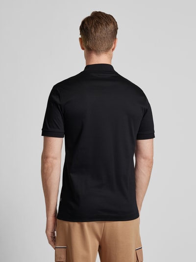 BOSS Slim Fit Poloshirt mit Label-Detail Modell 'Polston' Black 5