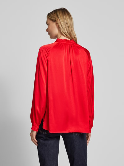 Milano Italy Blouseshirt met elastische boorden Rood - 5