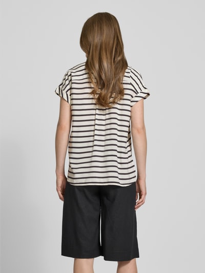 Jake*s Casual Bluzka o kroju regular fit z wzorem w paski Granatowy 5