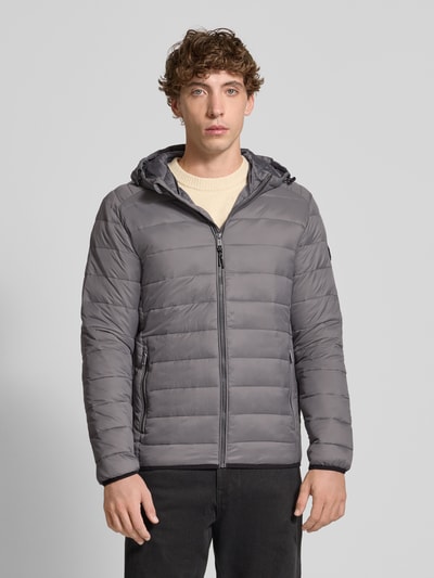 Jack & Jones Steppjacke mit Reißverschlusstaschen Modell 'BRADLEY' Anthrazit 4
