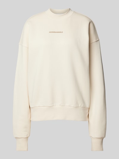 Armedangels Sweatshirt mit Label-Print Modell 'ALIZAA' Offwhite 2