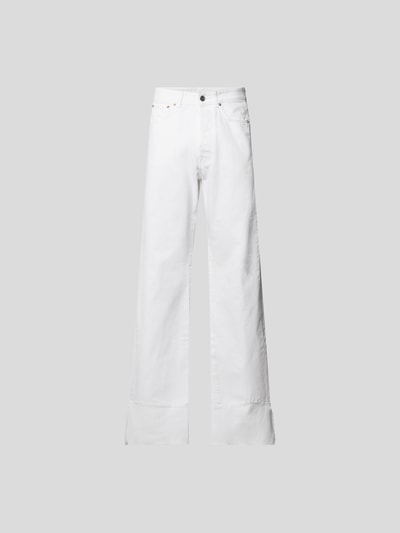 VETEMENTS Loose Fit Jeans mit Used-Look Weiss 2