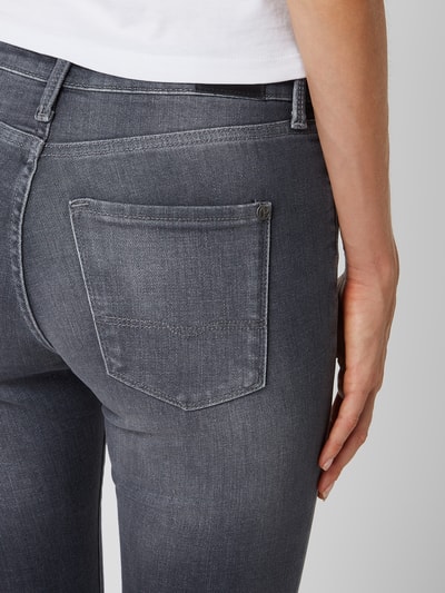 Pepe Jeans Jeansy z wysokim stanem o kroju skinny fit z dodatkiem streczu model ‘Regent’ Średnioszary 3