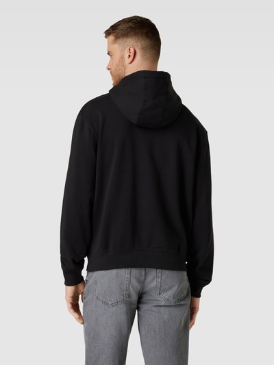 HUGO Sweatshirt met extra brede schouders, model 'Dapo' Zwart - 5