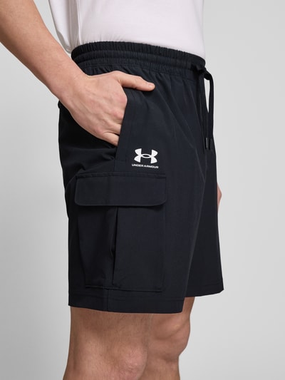 Under Armour Regular fit korte broek met elastische band Zwart - 3