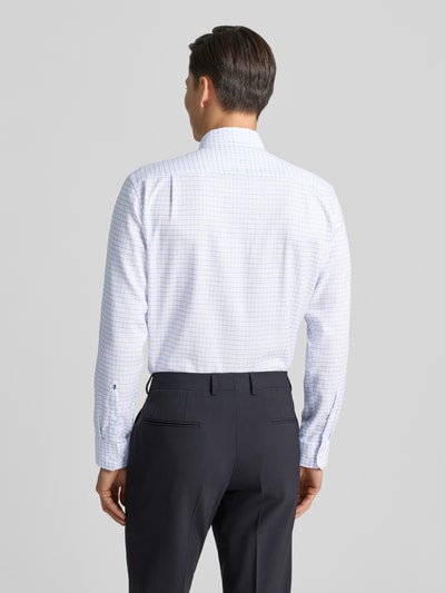 SEIDENSTICKER REGULAR FIT Regular fit zakelijk overhemd van katoen met button-downkraag Koningsblauw - 5