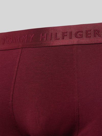 Tommy Hilfiger Slim Fit Trunks aus Modal-Mix im 3er-Pack Bordeaux 2