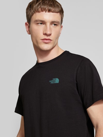 The North Face T-Shirt mit Label-Print Black 3