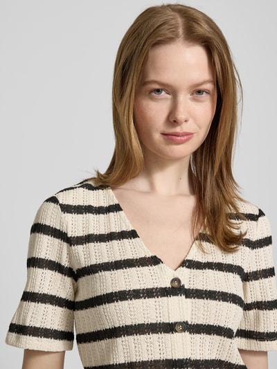 MSCH Copenhagen Cardigan met 1/2-mouwen, model 'Kenja' Offwhite - 3