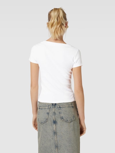 Tommy Jeans T-shirt met labelmotief Wit - 5