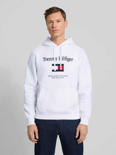 Tommy Hilfiger Regular fit hoodie van katoenmix Wit - 4