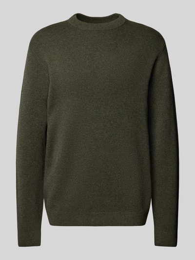 Jack & Jones Premium Sweter z dzianiny ze stójką model ‘MILANO’ Oliwkowy 2