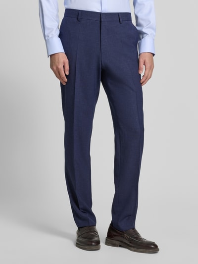 BOSS Regular Fit Anzughose mit Woll-Anteil Modell 'LENNON' Marine 4