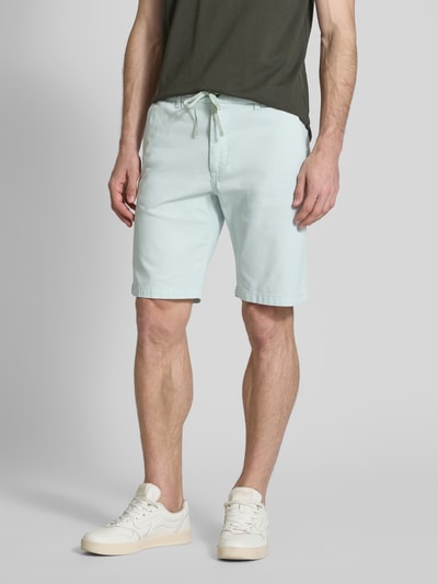 BOSS Orange Tapered Fit Bermudas mit elastischem Bund Modell 'Chino' Lind 4