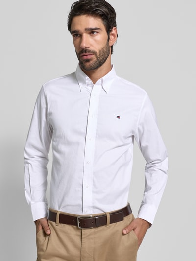 Tommy Hilfiger Regular fit zakelijk overhemd van puur katoen Wit - 3