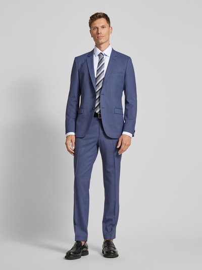 Eterna Slim fit zakelijk overhemd met kentkraag Bleu - 1