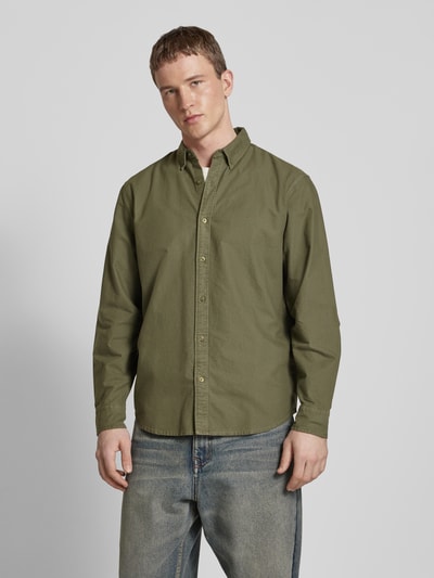 Levi's® Koszula casualowa o kroju regular fit z kołnierzykiem typu button down Oliwkowy 4