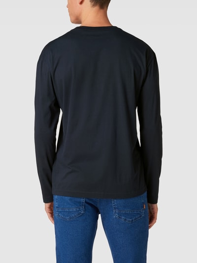 BOSS Green Longsleeve mit Label-Detail Dunkelblau 5