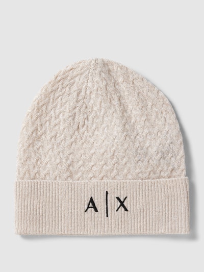 Armani Exchange Czapka beanie z domieszką kaszmiru Złoty 1