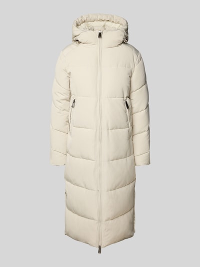 WITHBLACK Płaszcz pikowany z kapturem Złamany biały 2