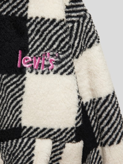 Levi’s® Kids Hoodie met labelstitching, model 'SHERPA' Zwart - 2