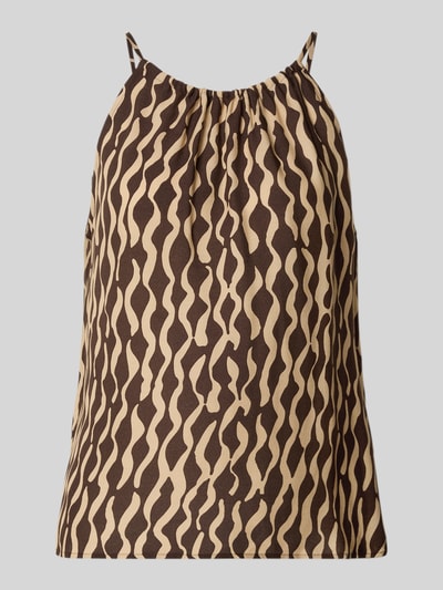 OPUS Relaxed Fit Top aus reiner Viskose Modell 'Foyage' Dunkelbraun 1