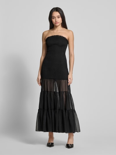 Bardot Sukienka wieczorowa z marszczonymi detalami model ‘AZURA’ Czarny 4