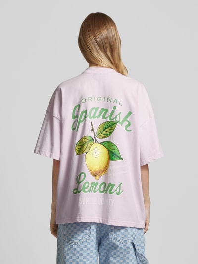 Pegador Oversized T-shirt met motiefprint Roze - 5