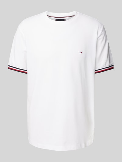 Tommy Hilfiger T-Shirt mit Label-Stitching Weiss 1