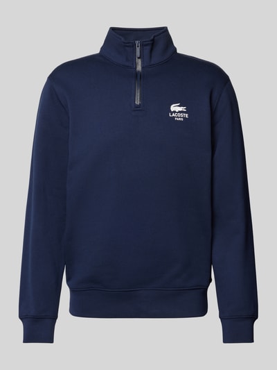 Lacoste Sweatshirt mit Stehkragen Modell 'HERITAGE' Dunkelblau 2