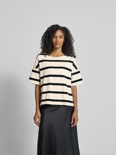 Juvia Relaxed Fit T-Shirt im Halbarm-Design Ecru 4