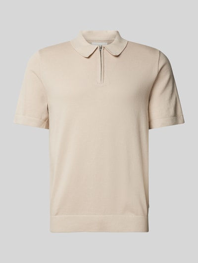 Jack & Jones Premium Regular Fit Poloshirt mit Label-Detail Modell 'MILANO SPRING' Offwhite 1