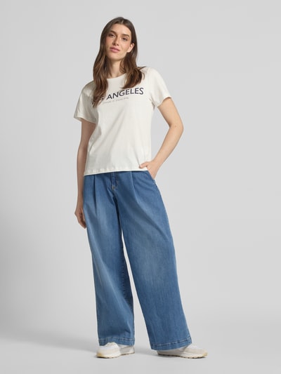 Smith and Soul T-shirt met ronde hals Wit - 1