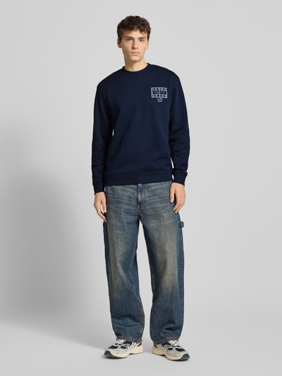 Tommy Jeans Regular Fit Sweatshirt aus reiner Baumwolle Marine 1