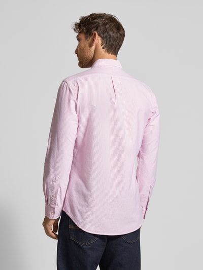 Polo Ralph Lauren Custom Fit Freizeithemd mit Button-Down-Kragen Lila Melange 5