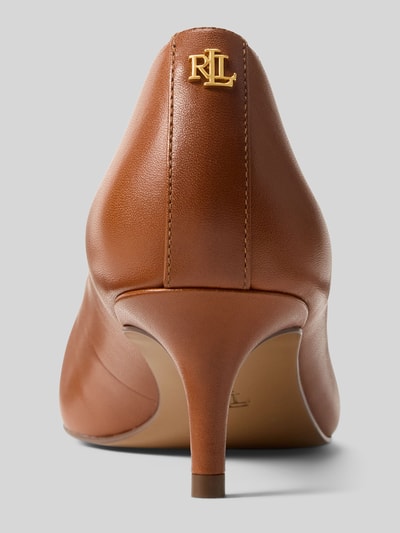 Lauren Ralph Lauren Pumps van echt kalfsleer model 'ADRIENNE' Cognac - 3