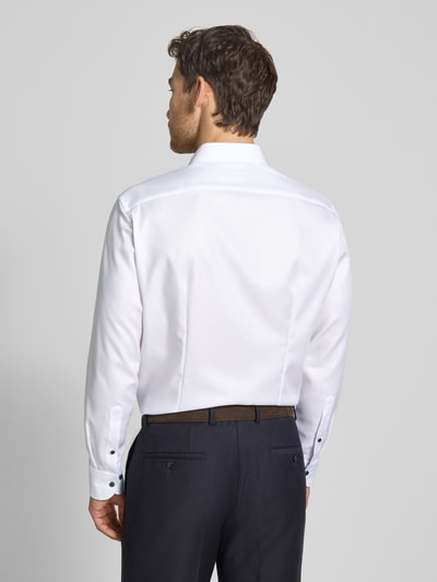 OLYMP regular fit zakelijk hemd in effen design met kentkraag Wit - 5