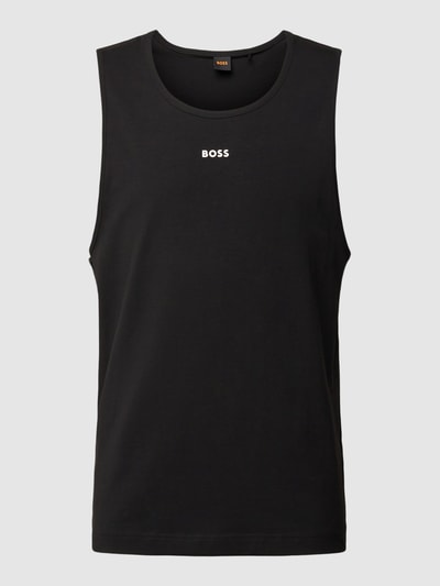 BOSS Orange Tanktop mit Label-Print Black 2