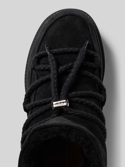 INUIKII Skórzane śniegowce na platformie Czarny 3