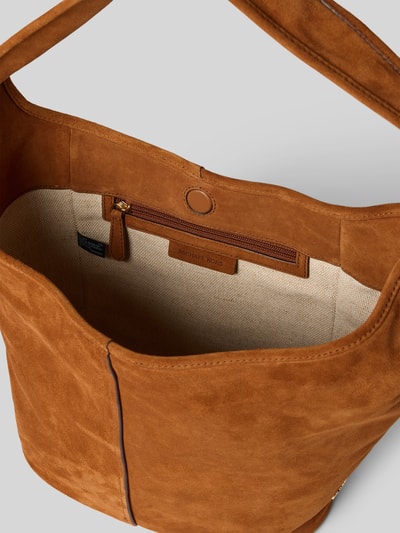 MICHAEL Michael Kors Torebka z zapięciem na magnes model ‘SONNY’ Camel 5