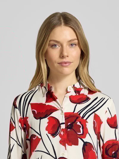 ETERNA Overhemdblouse met knoopsluiting Rood - 3