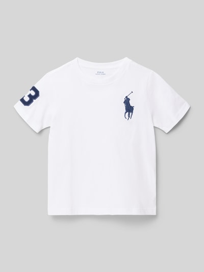 Polo Ralph Lauren Kids Regular Fit T-Shirt aus reiner Baumwolle Weiss 1