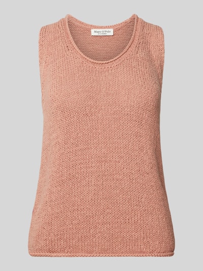 Marc O'Polo Regular fit gebreide tanktop van katoenmix Oudroze - 2