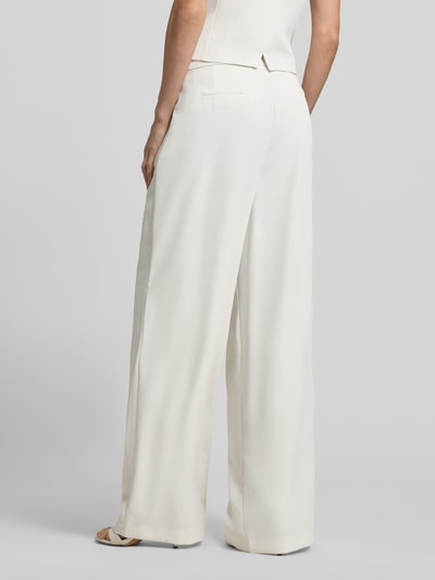Christian Berg Cocktail Wide Leg Stoffhose mit Raffungen Ecru 5