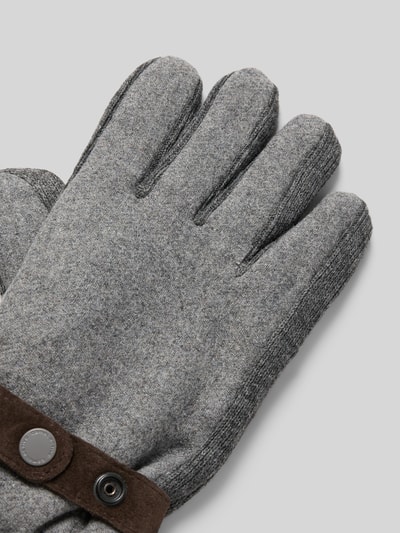 camel active Handschuhe mit Label-Stitching Mittelgrau Melange 3